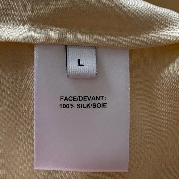 Lafayette 148 New York Cream Button Down Shirt - Picture 7 of 13